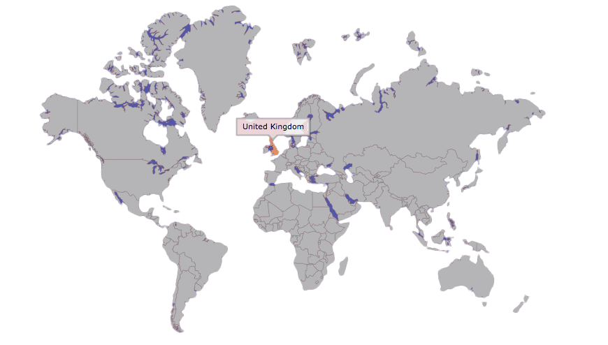 united kingdom on world map